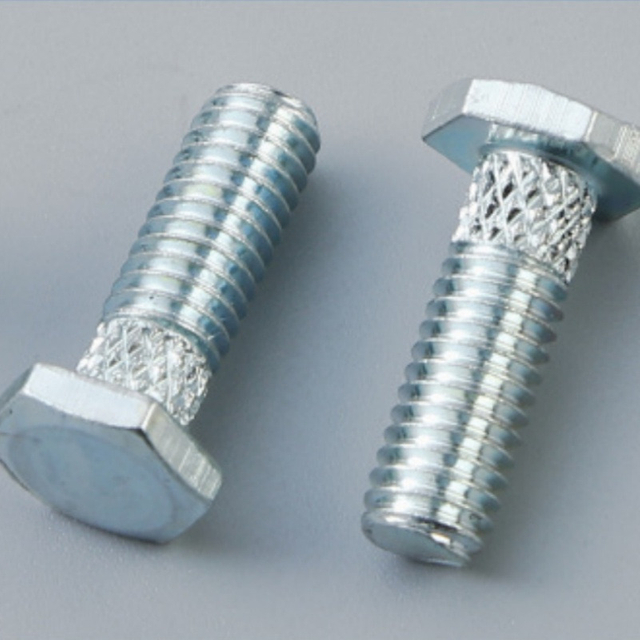 External Hexagonal Knurled Bolt, Non-standard External Thread Screw Rod, High-strength Galvanized External Thread Screw, Customized