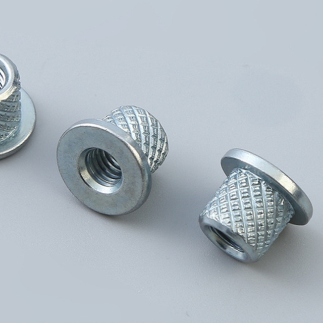 Customized Internal Thread Non-standard Nut with Diamond Pattern Flat Head Rivet Nut And Pear Shaped Suspension Nut with Rolled Flange Nut