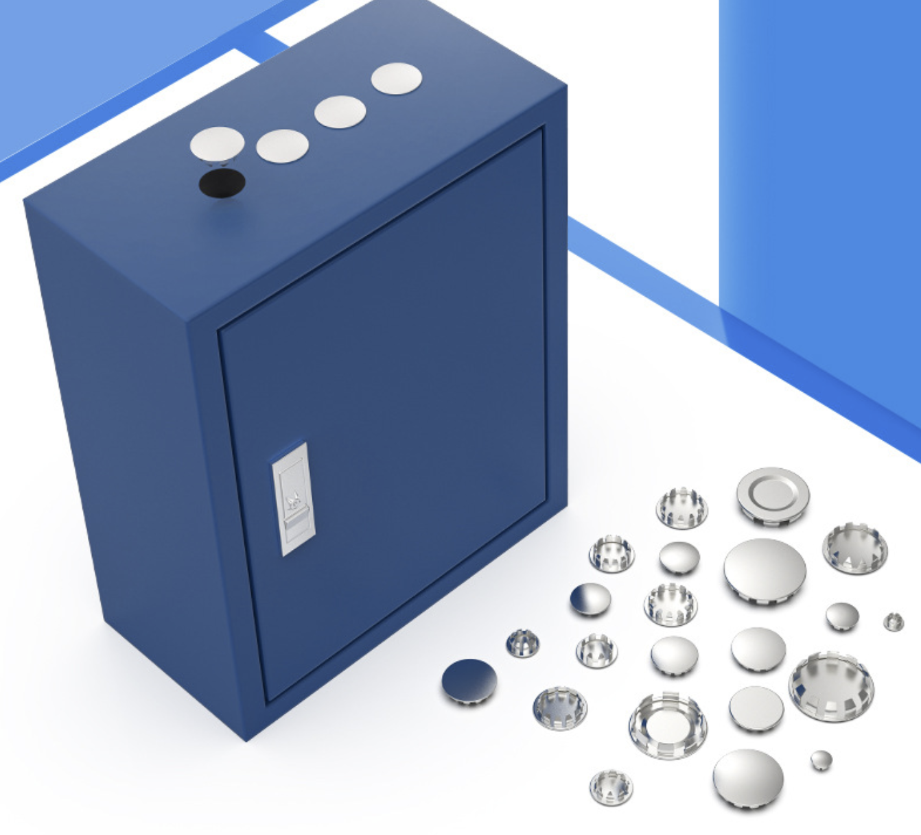 Carbon steel Snap in Plug Buttons Welding-free Hole end cap Lock Panel Hole Cover