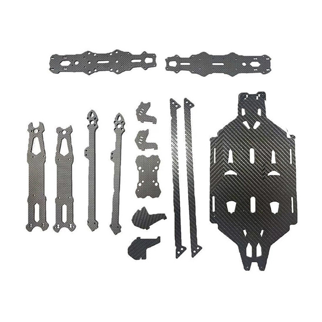 CNC High Strength 3K Carbon Fiber Sheet UAV Frame
