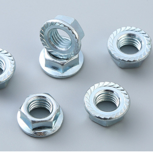 Flange Flower Tooth Outer Hexagonal Nut Hexagonal Anti Slip Flange Nut with Tooth Anti Loosening Locking Nut Non-standard Customization